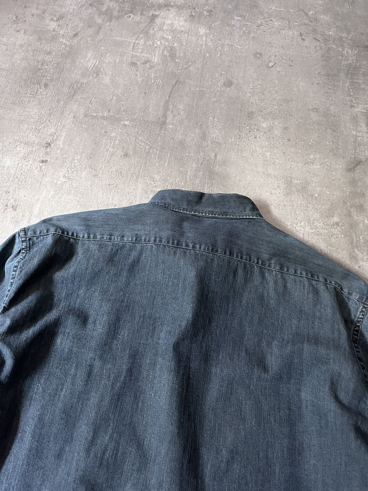 Stone Island Stone Island A/W 1998 denim shirt navy Size US L / EU 52-54 / 3 - 10 Thumbnail