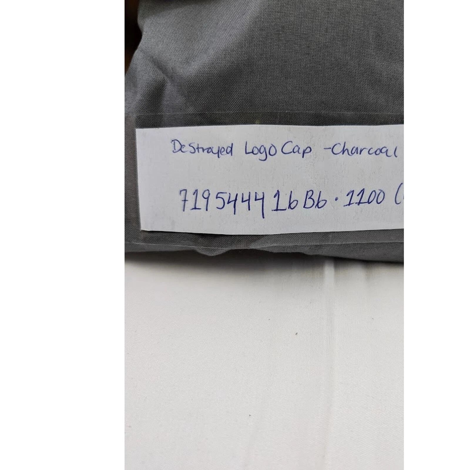 Balenciaga o1rshd1 Q:3 / Distressed Logo Cap / Hat in Charcoal Size ONE SIZE - 19 Thumbnail