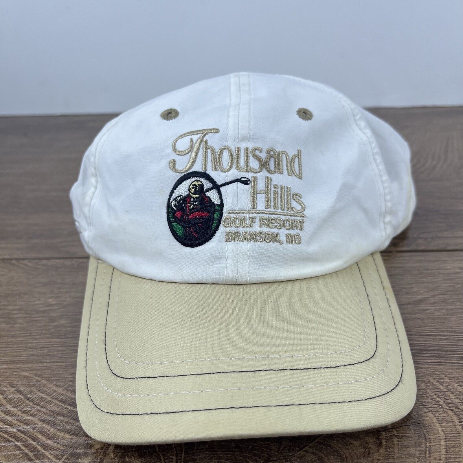 Other Thousand Hills Hat Golf Course White Adjustable Hat White Ad Size ONE SIZE - 2 Thumbnail