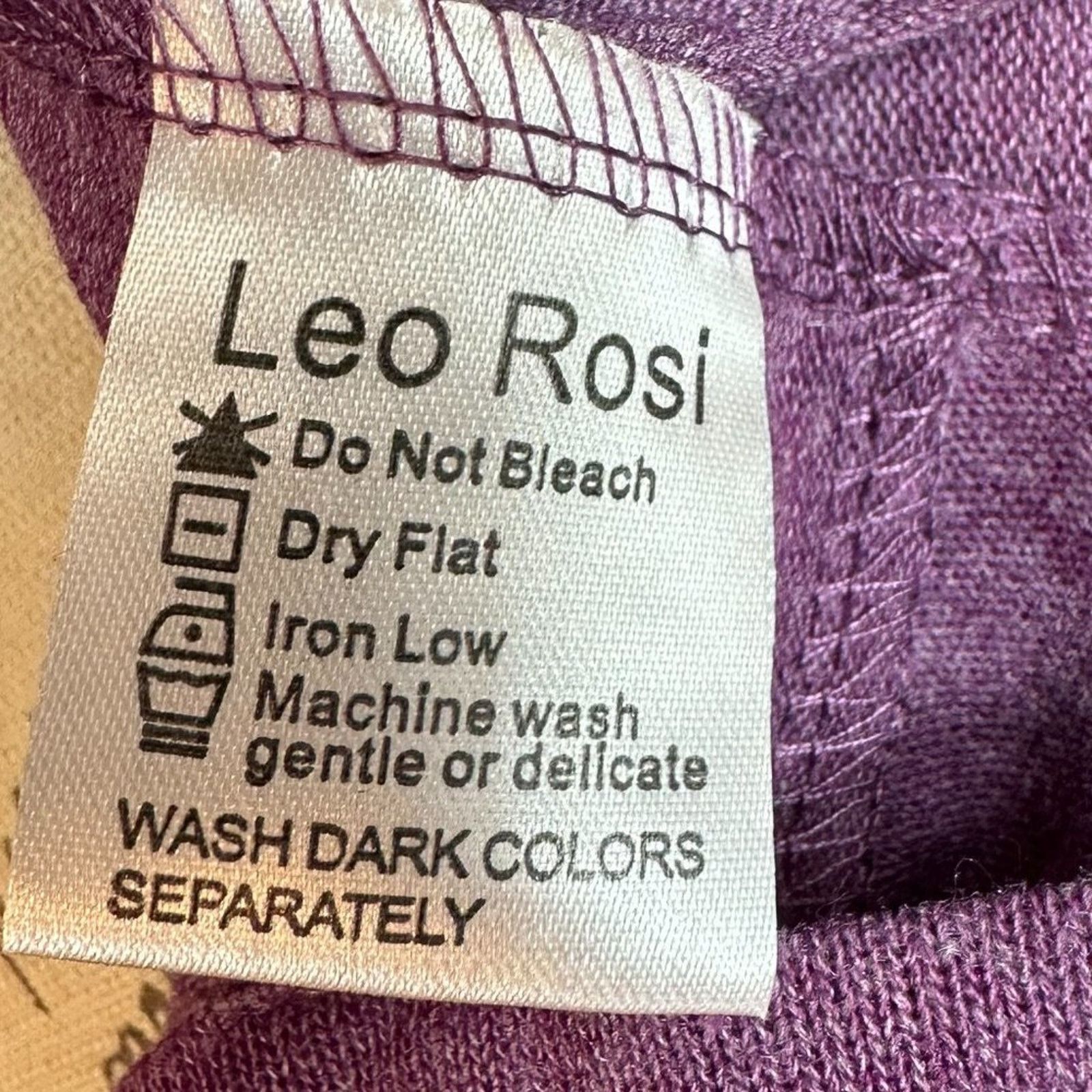 Other Leo Rossi Cold Shoulder Twist Front Top Tunic Blouse Plum XL Size XL / US 12-14 / IT 48-50 - 11 Thumbnail