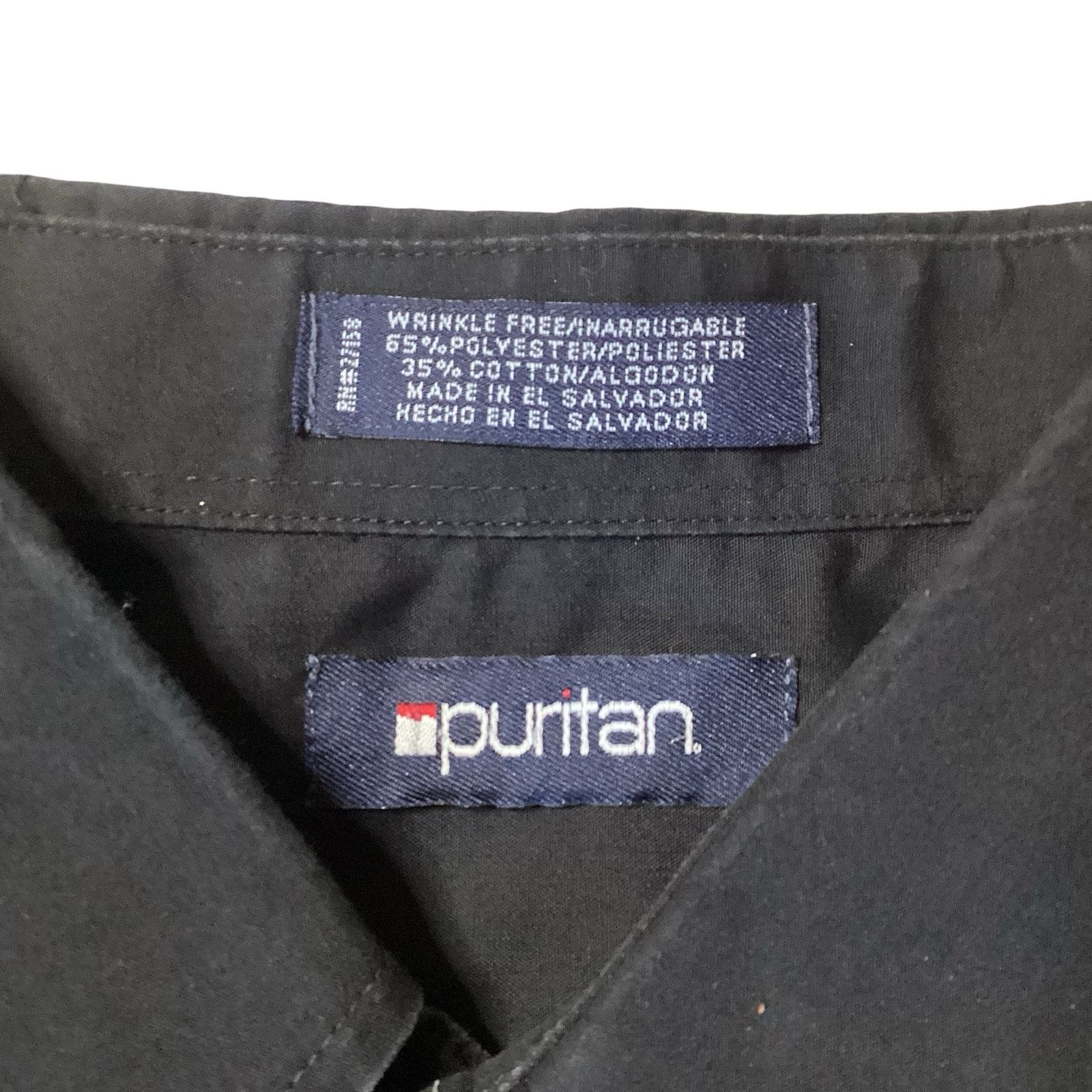 Puritan Puritan Black Dress Shirt Size US L / EU 52-54 / 3 - 4 Thumbnail