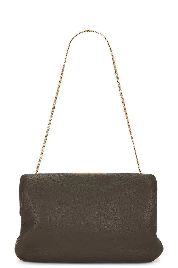 Saint Laurent Paris o1bcso1str1225 Size:OS/Clutch Large in Dark Brown Size ONE SIZE - 2 Thumbnail