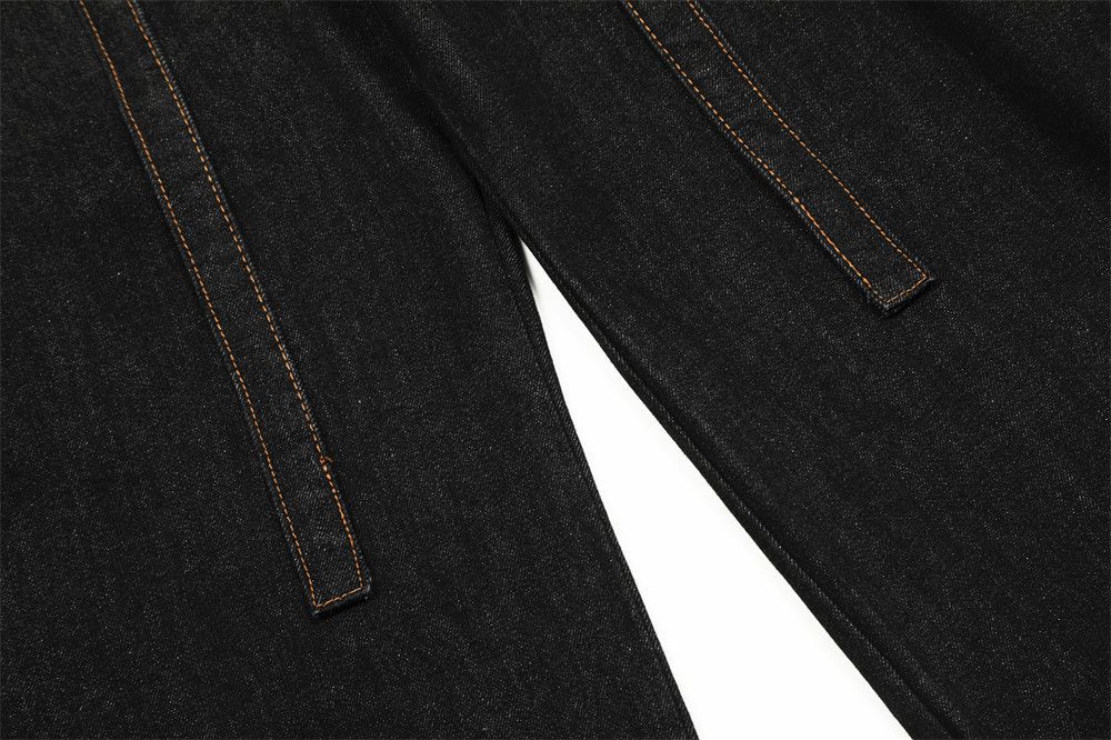 Jean Men's street fashion washed belted loose jeans Size US 32 / EU 48 - 5 Thumbnail