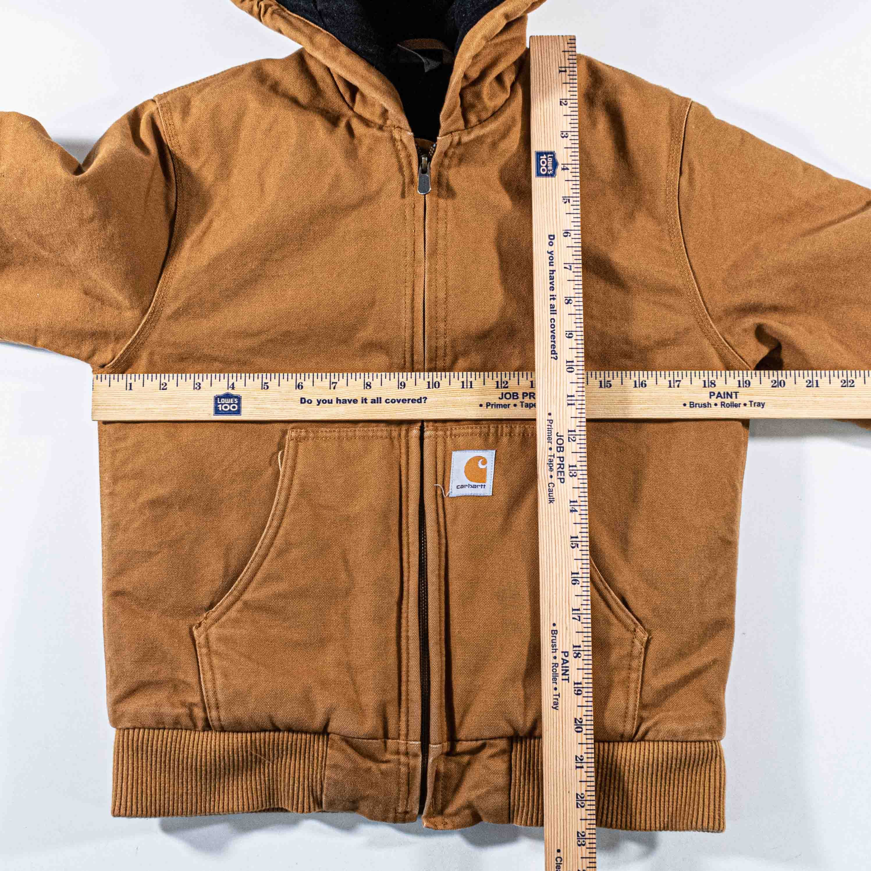 Carhartt Carhartt Hooded Jacket Youth M Medium Brown Canvas Workwear Size US XS / EU 42 / 0 - 11 Thumbnail