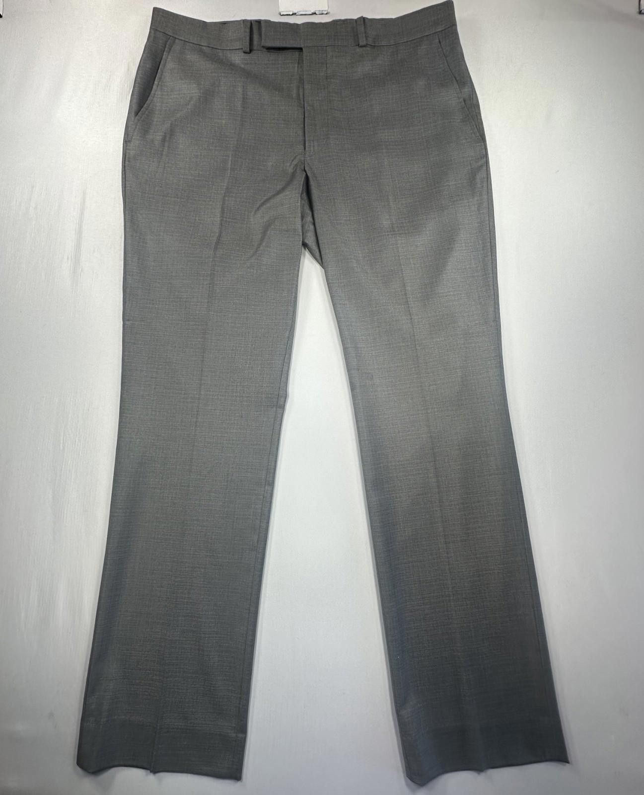 Other Kenneth Cole Reaction Flat Front Dress Pants Gray Mens 37/32 Size US 37 - 1 Thumbnail