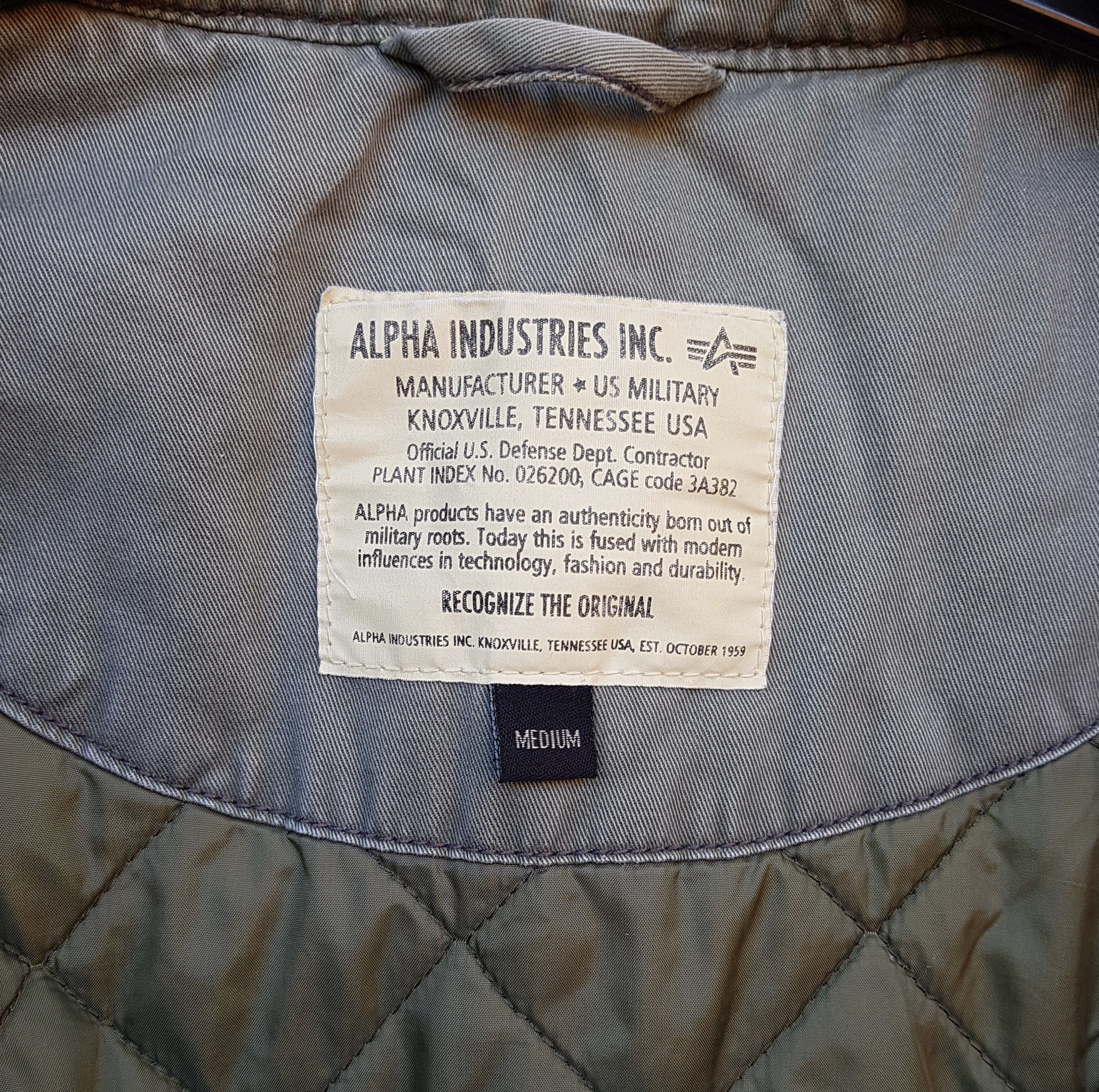 Alpha Industries Vintage Alpha Industries Plant Index Insulated Field Jacket Size US M / EU 48-50 / 2 - 18 Thumbnail