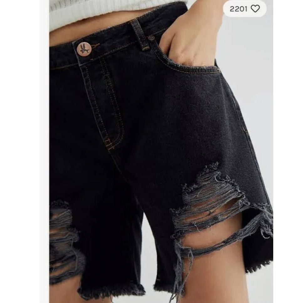 Free People × One Teaspoon New FP x One Teaspoon Stevie’s Boyfriend Shorts $118 Size 25 Size 25" / US 0 / IT 36 - 2 Thumbnail