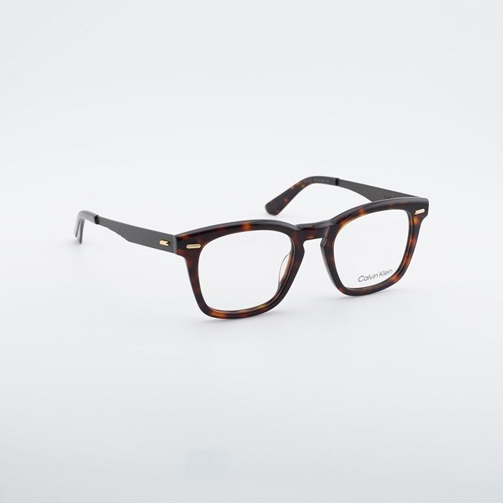 Calvin Klein Calvin Klein CK21517 220 Eyeglasses Brown Havana 51mm Square Size ONE SIZE - 7 Thumbnail