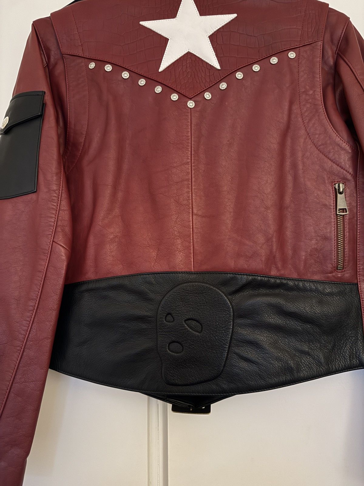 Youths In Balaclava Youths In Balaclava Red Leather Biker Jacket Size US XS / EU 42 / 0 - 4 Thumbnail