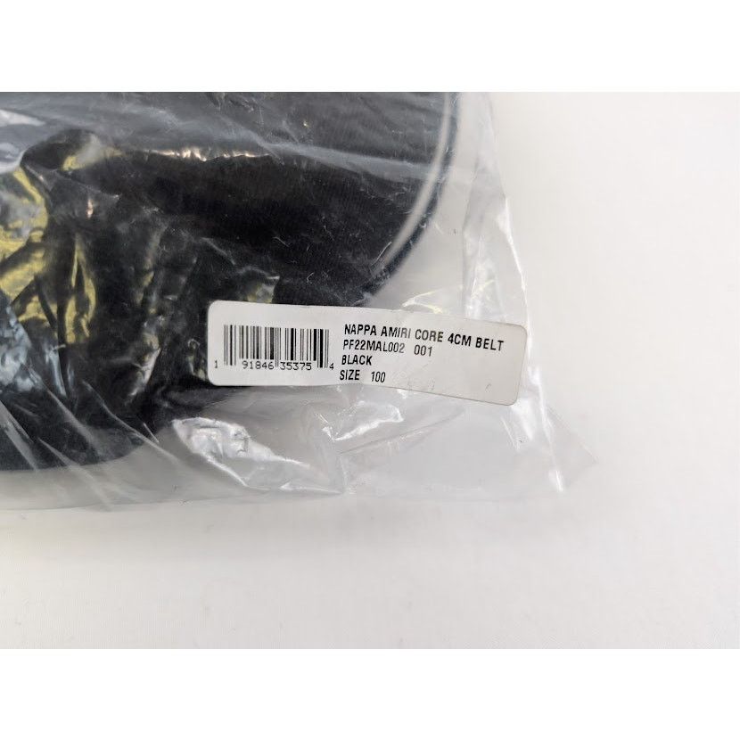 Amiri o1rshd1 Q:2 / Size: 100 / Nappa Amiri Core 4cm Belt in Black Size 40 - 17 Thumbnail
