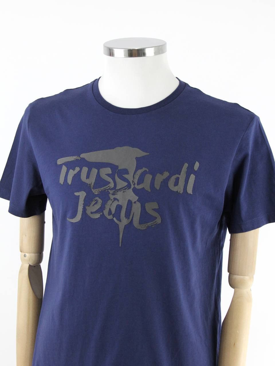 Trussardi TRUSSARDI JEANS Blue T-shirt with print Size US L / EU 52-54 / 3 - 4 Thumbnail