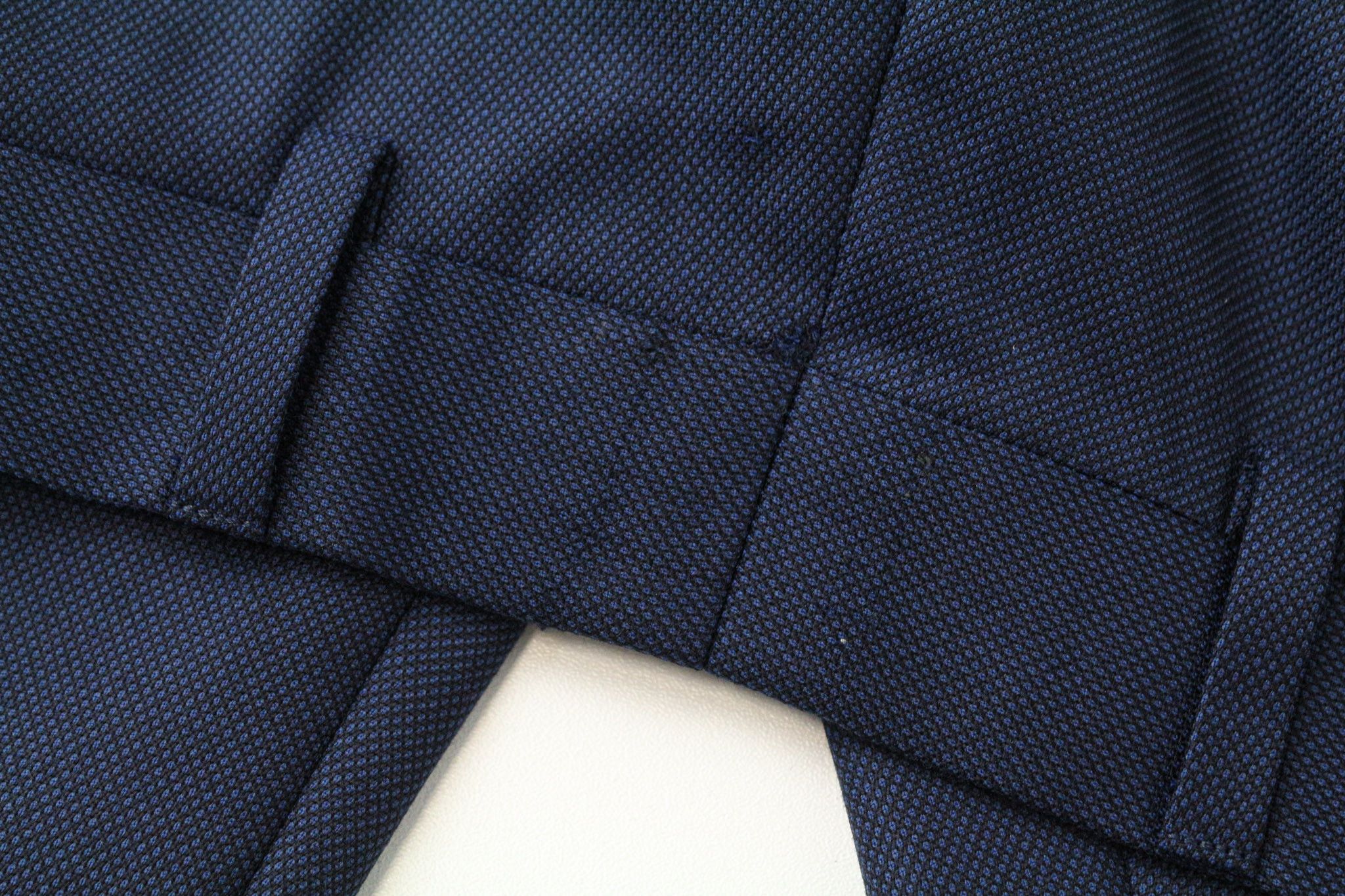 Suitsupply BRESCIA UK36R Blue Wool Birdseye Trousers 75251 Size 36R - 8 Thumbnail