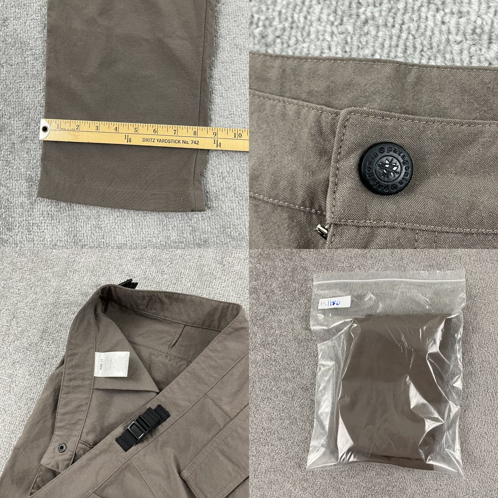Patagonia Patagonia Pants Women Size 12 32x31 Brown Hiking Outdoor Belted Pockets Nylon Womens Size 34" / US 12 / IT 48 - 8 Thumbnail