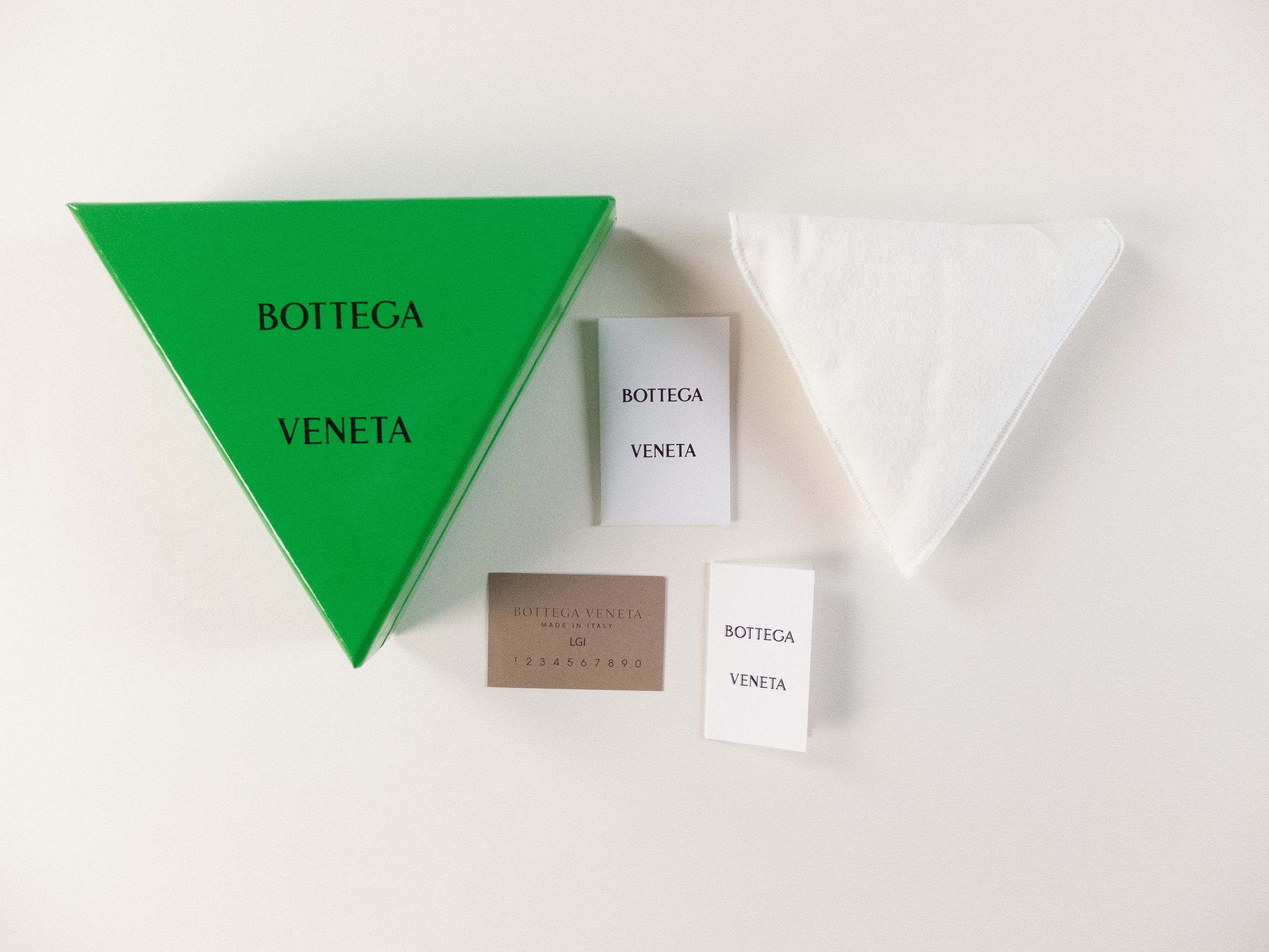 Bottega Veneta BOTTEGA VENETA Twist circle green leather silver earrings q Size ONE SIZE - 7 Thumbnail