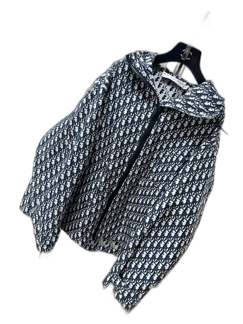 Dior Classic Logo Print Hooded Jacket