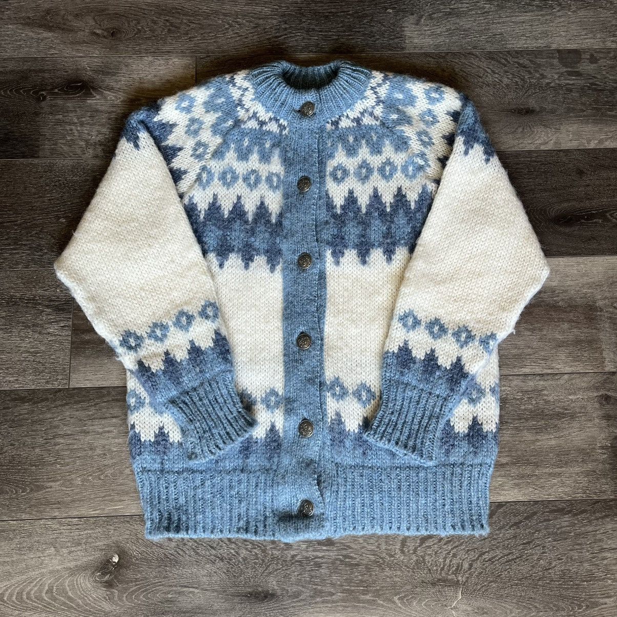 Vintage Vintage Norlender Wool Nordic Button Up Cardigan Sweater Size L / US 10 / IT 46 - 1 Thumbnail