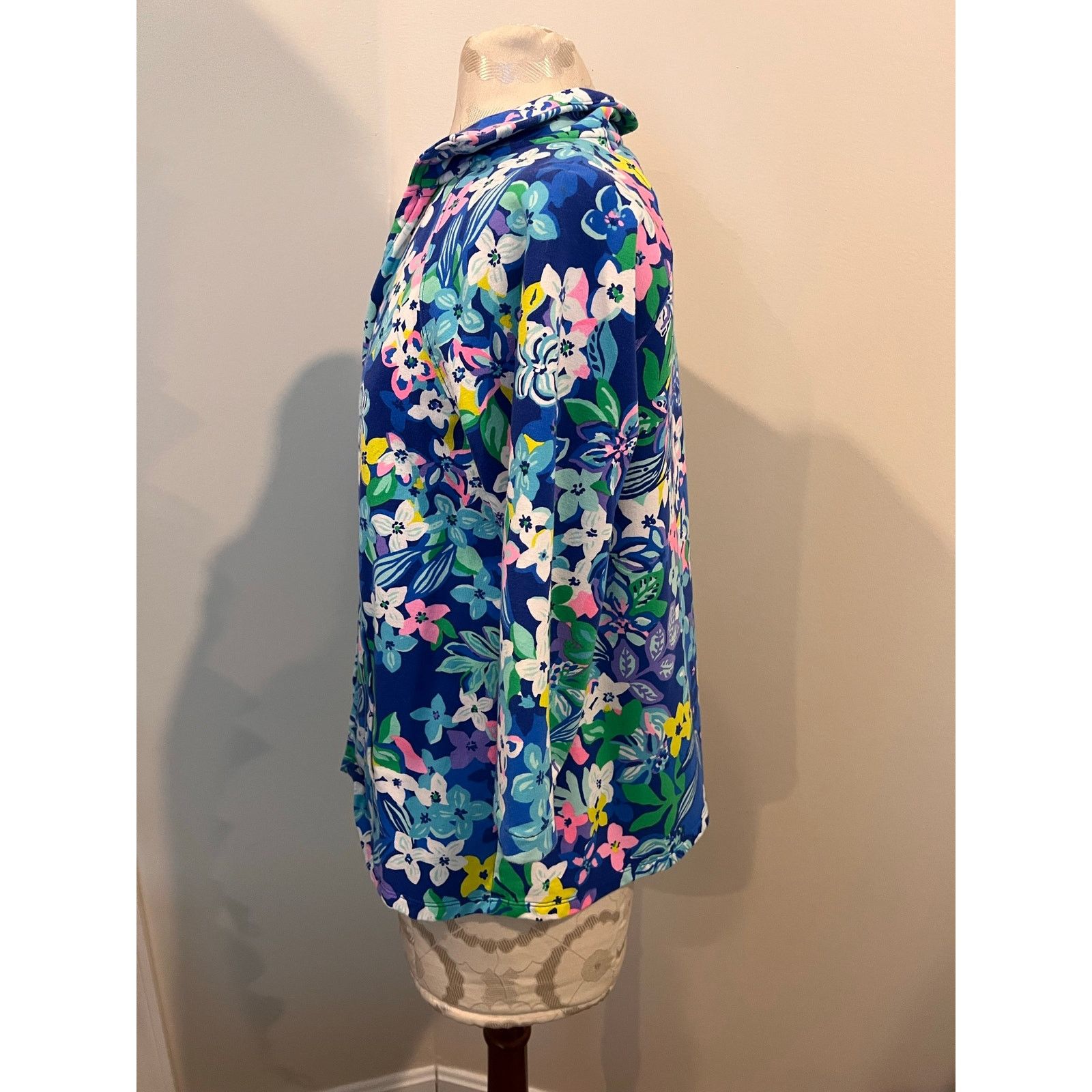 Lilly Pulitzer Lilly Pulitzer Floral Lightweight Open-Front Jacket Small Size S / US 4 / IT 40 - 4 Thumbnail