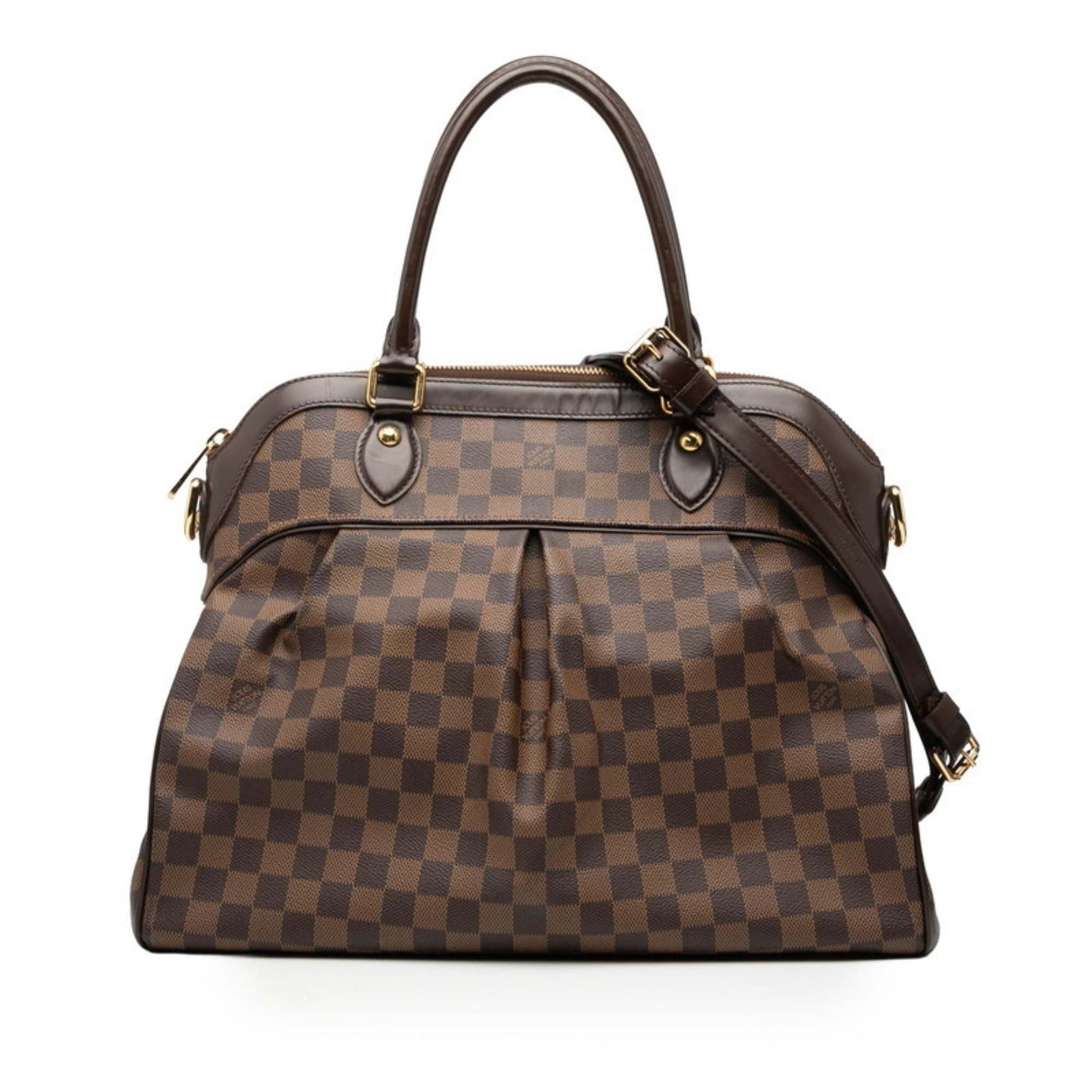 Louis Vuitton Damier Trevi GM Handbag/Shoulder Bag 2-Way N51998 Ebene Brown Leather Women's LOUIS VUITTON