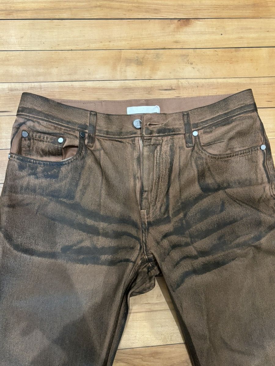 Helmut Lang Helmut Lang Waxed oil stain Worker Jeans Size US 30 / EU 46 - 3 Thumbnail