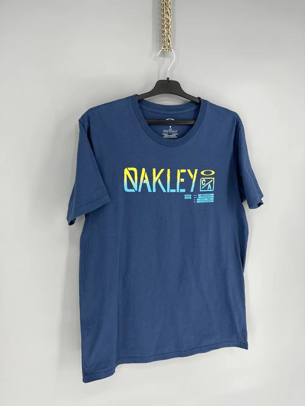 Oakley Vintage 90s Oakley Software Big Logo T-shirts Outdoor Life Size US L / EU 52-54 / 3 - 2 Thumbnail