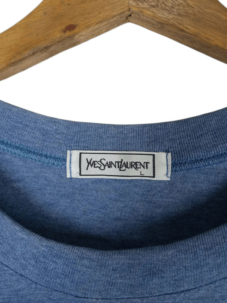 Yves Saint Laurent Vintage Yves Saint Laurent Small Logo Long Sleeve Tshirt Size US M / EU 48-50 / 2 - 4 Thumbnail