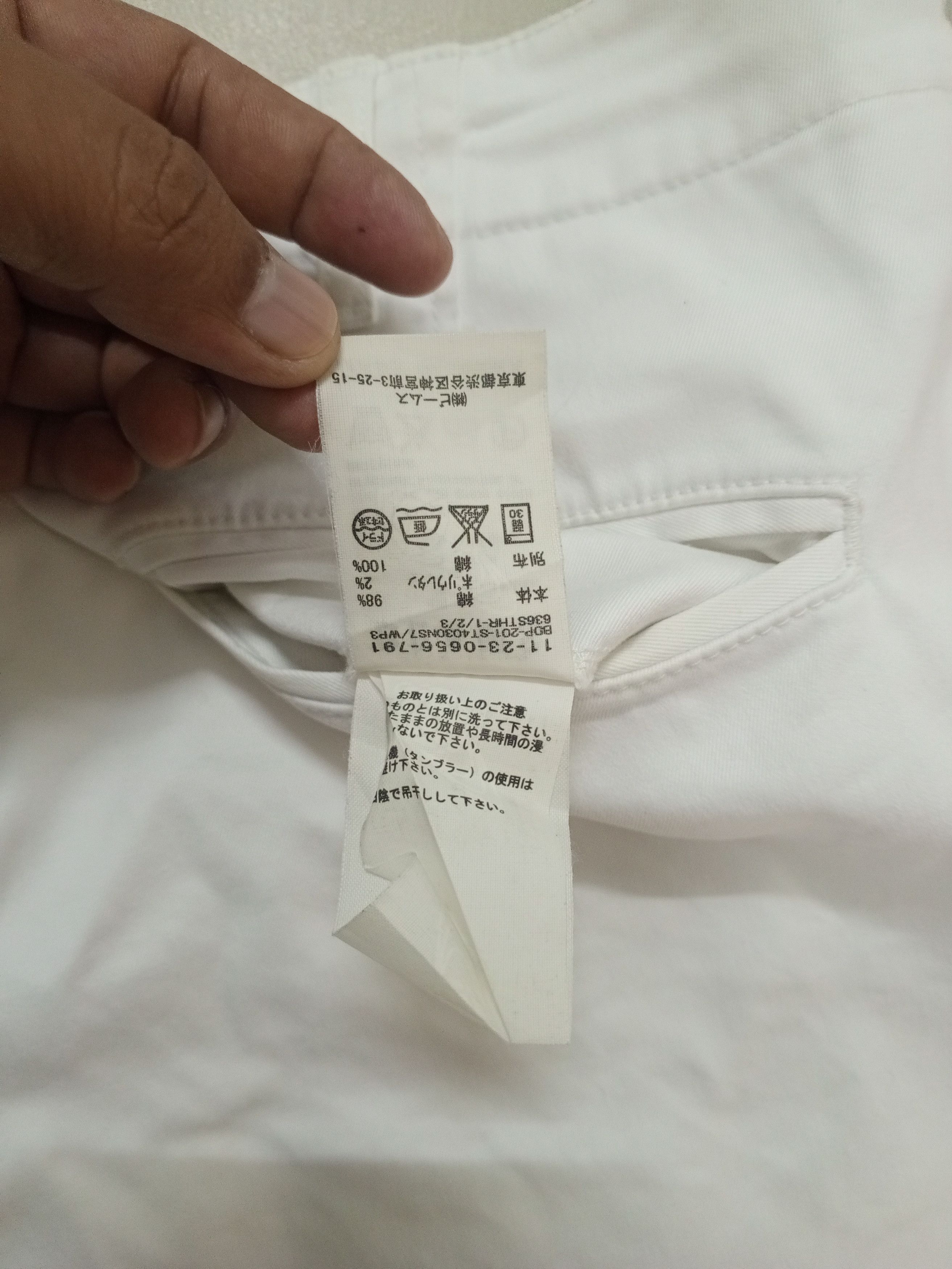 Designer × Japanese Brand Vintage Beam Japanese Fabric White Casual Pants Size US 32 / EU 48 - 7 Thumbnail