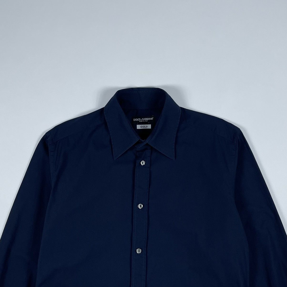 Dolce & Gabbana Dolce & Gabbana Gold Buttons Up Shirt Size US M / EU 48-50 / 2 - 3 Thumbnail