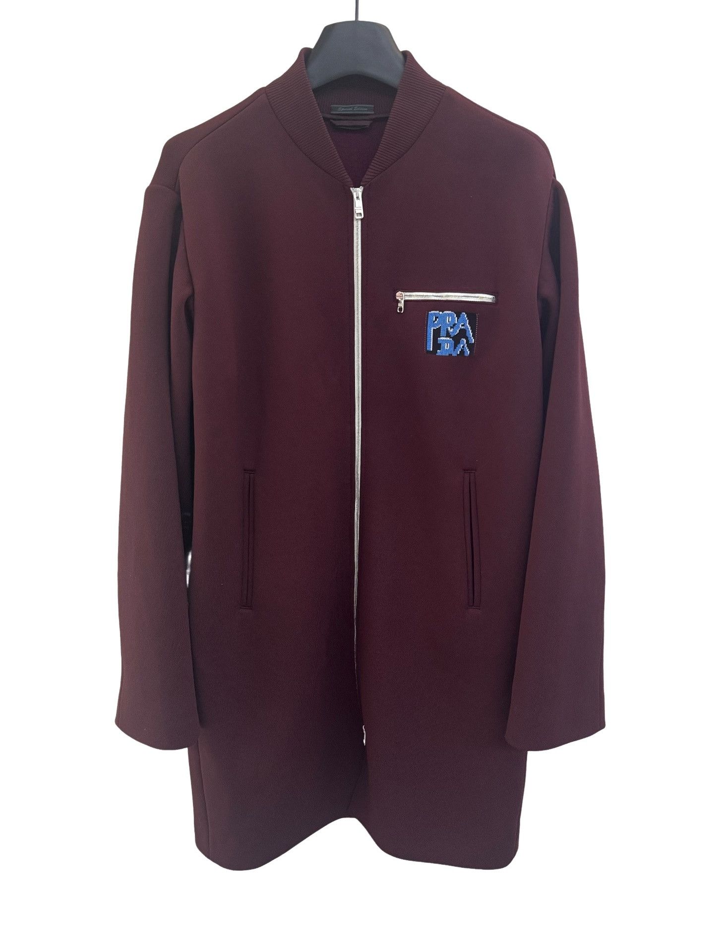 Prada Prada Logo Patch Zip Bomber Jacket Size 46 Size US S / EU 44-46 / 1 - 1 Thumbnail