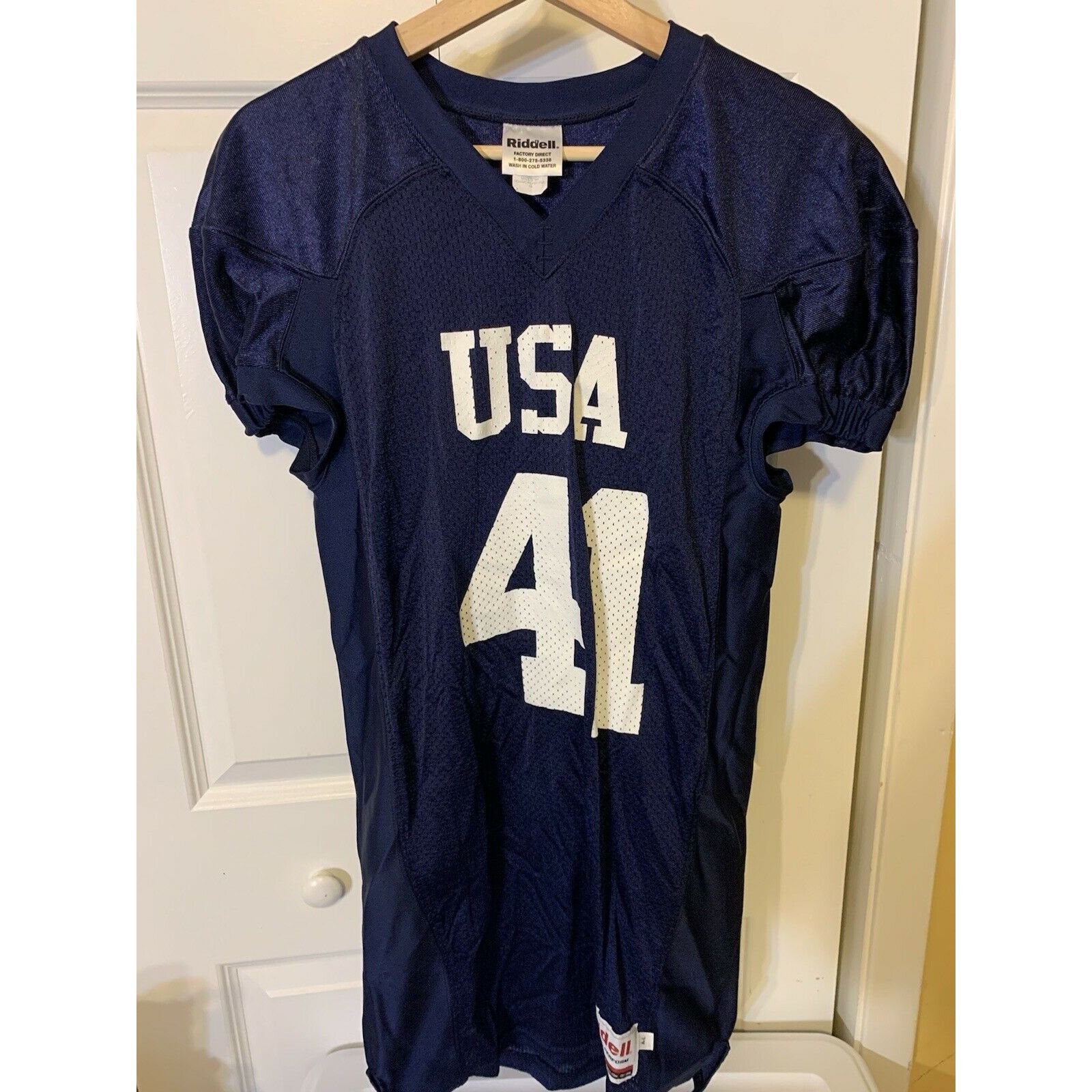 Riddell Riddell USA 41 Football Practice Jersey Men's Size L Blue Wh Size US L / EU 52-54 / 3 - 5 Thumbnail