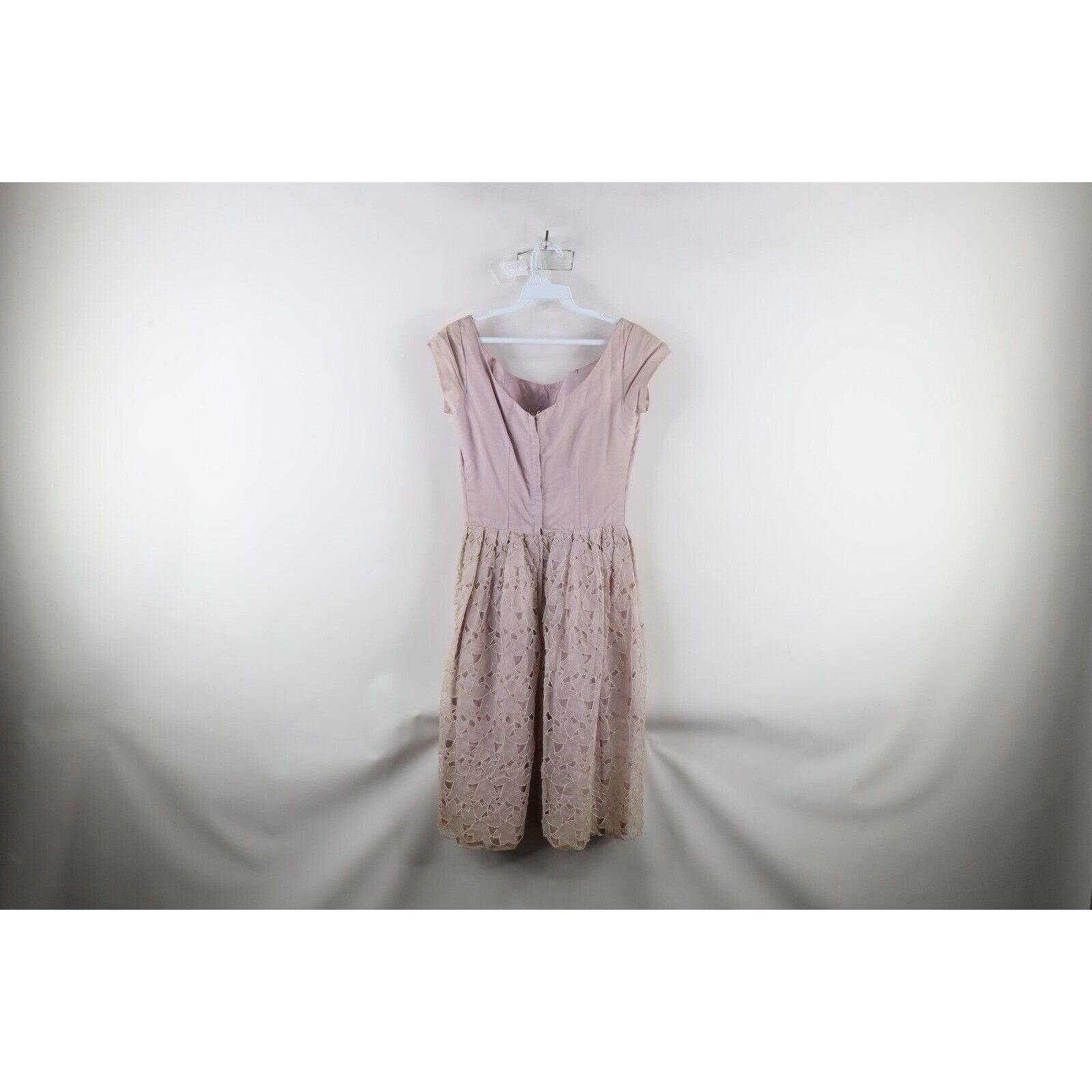 Vintage Vintage 60s Rockabilly Distressed Flower Floral Lace Dress Size M / US 6-8 / IT 42-44 - 12 Thumbnail
