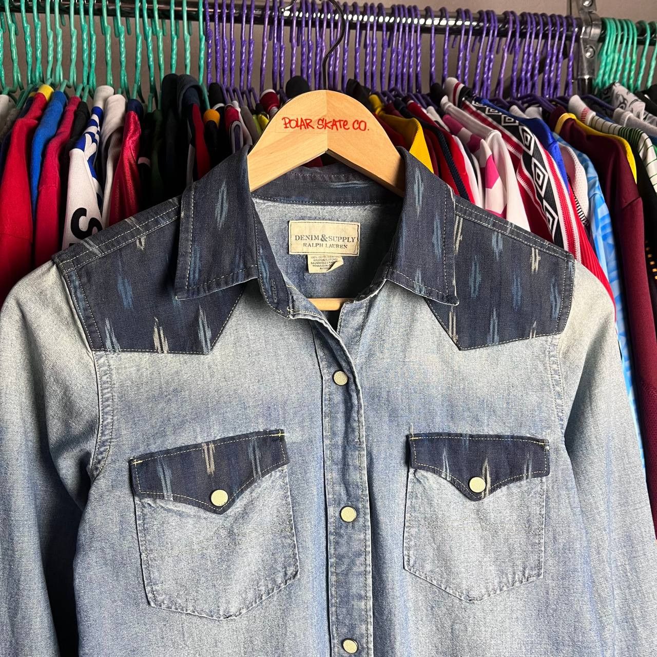 Denim & Supply Ralph Lauren Ralph Lauren Denim Supply Western Aztec Button Shirt Size S / US 4 / IT 40 - 2 Thumbnail