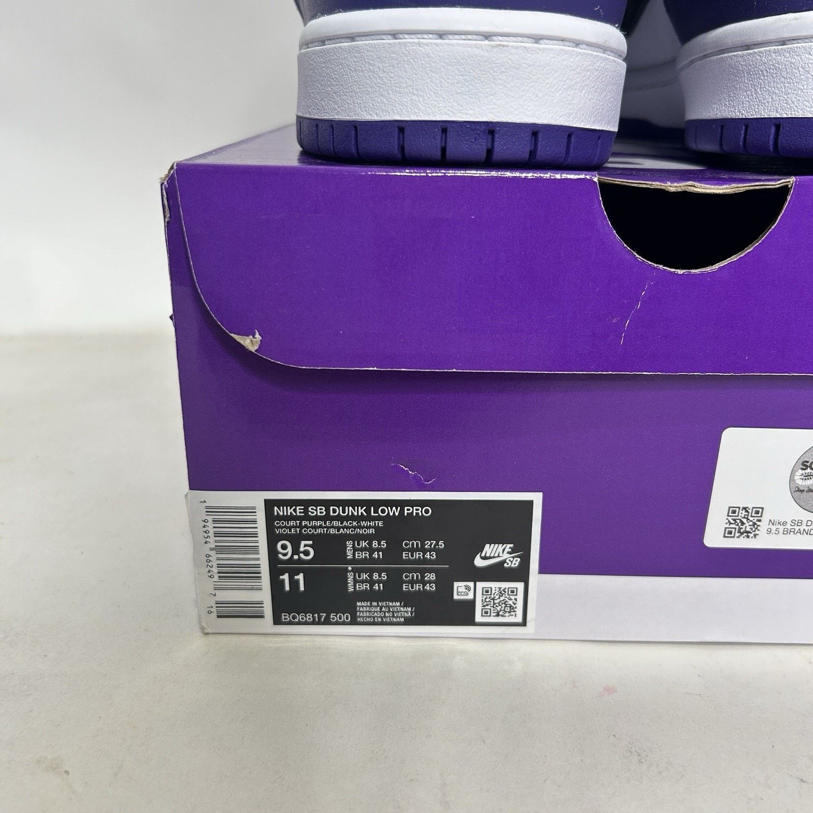 Nike Nike SB Dunk Low Pro “Court Purple” Size US 9.5 / EU 42-43 - 5 Thumbnail