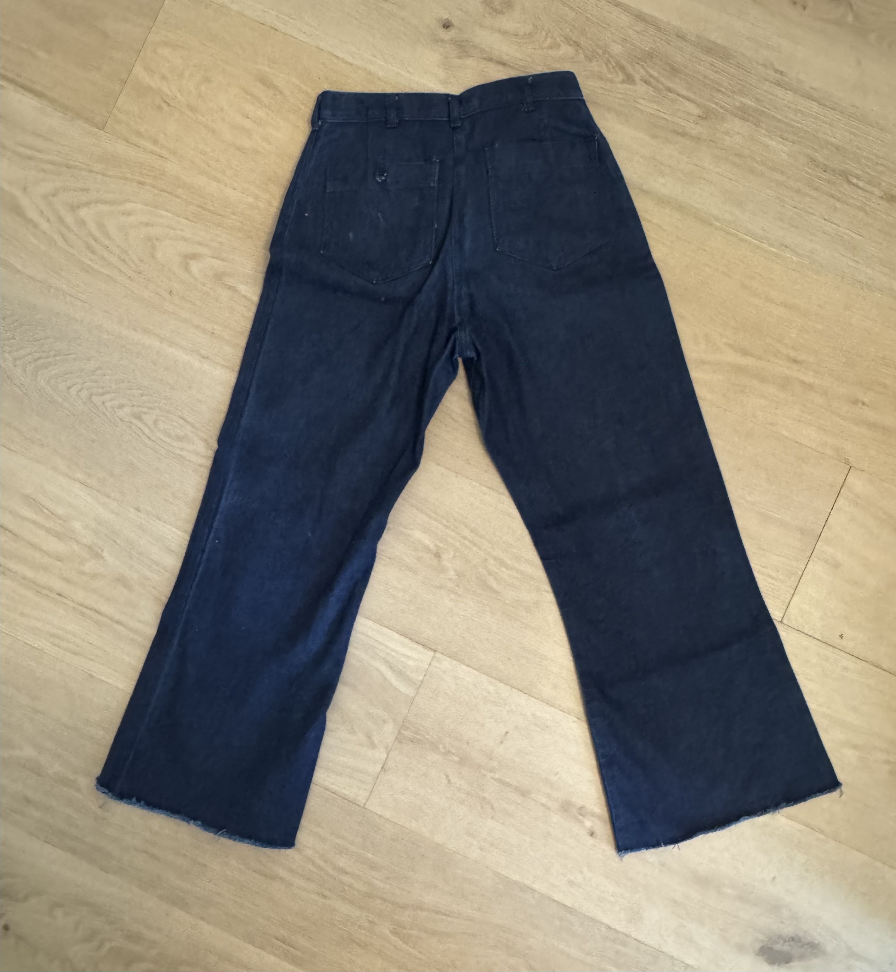 Vintage 80s Denim Utility Trousers Size US 30 / EU 46 - 2 Thumbnail