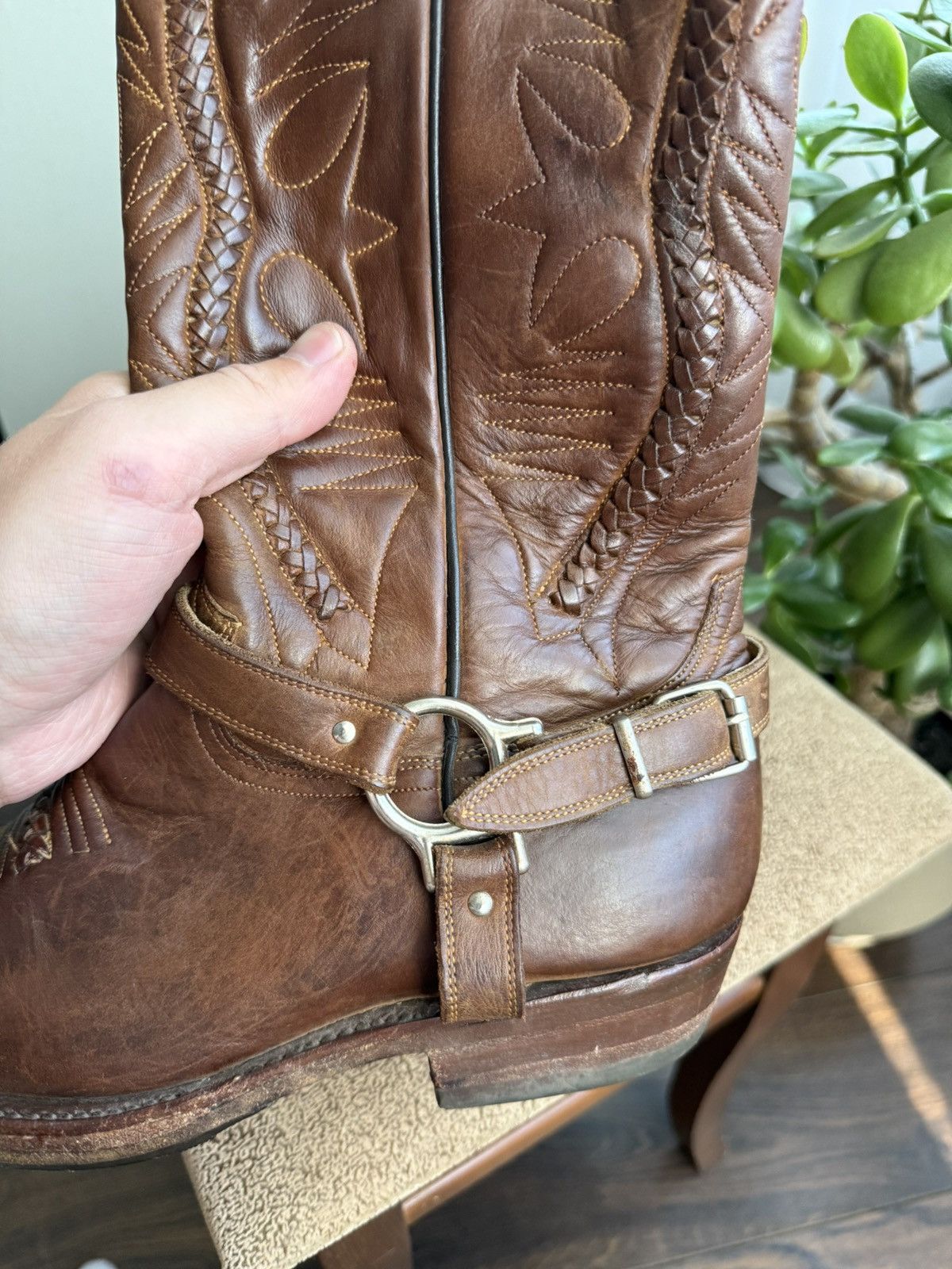 Cowboy Equipment Vintage Rancho Western Cowboy Boots Biker Celine Vibe Size US 9 / EU 42 - 19 Thumbnail