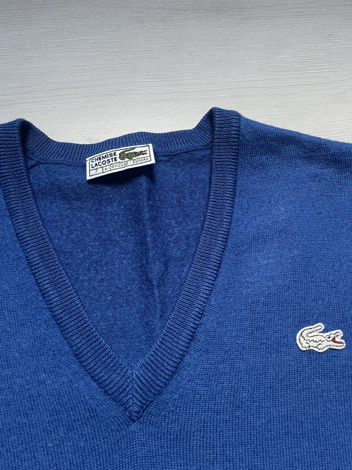 Designer × Lacoste × Vintage Lacoste 90s made in Spain vintage archival knitwear Size US L / EU 52-54 / 3 - 2 Thumbnail