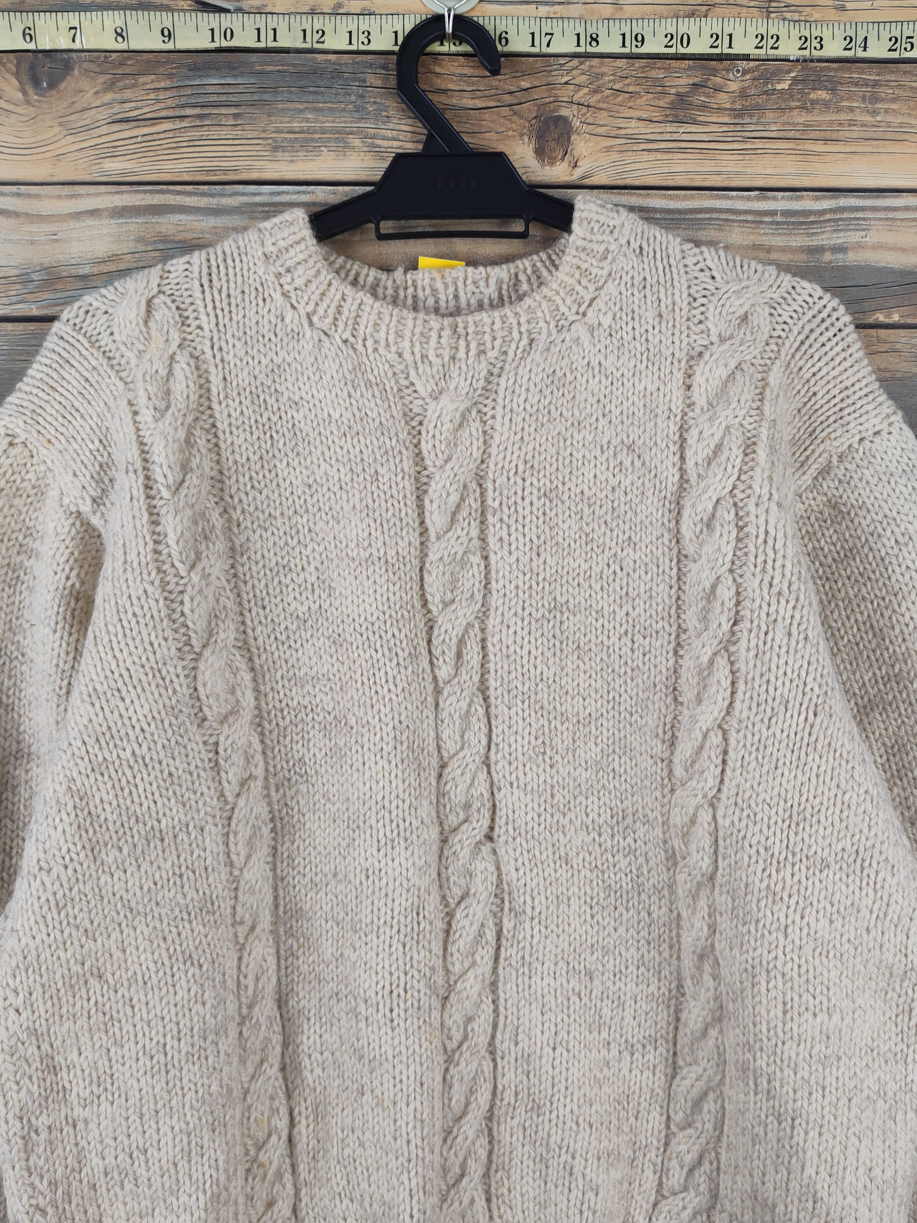 Aran Isles Knitwear Japanese Brand Ivory Knitwear Sweatshirts #W2130 Size US S / EU 44-46 / 1 - 2 Thumbnail