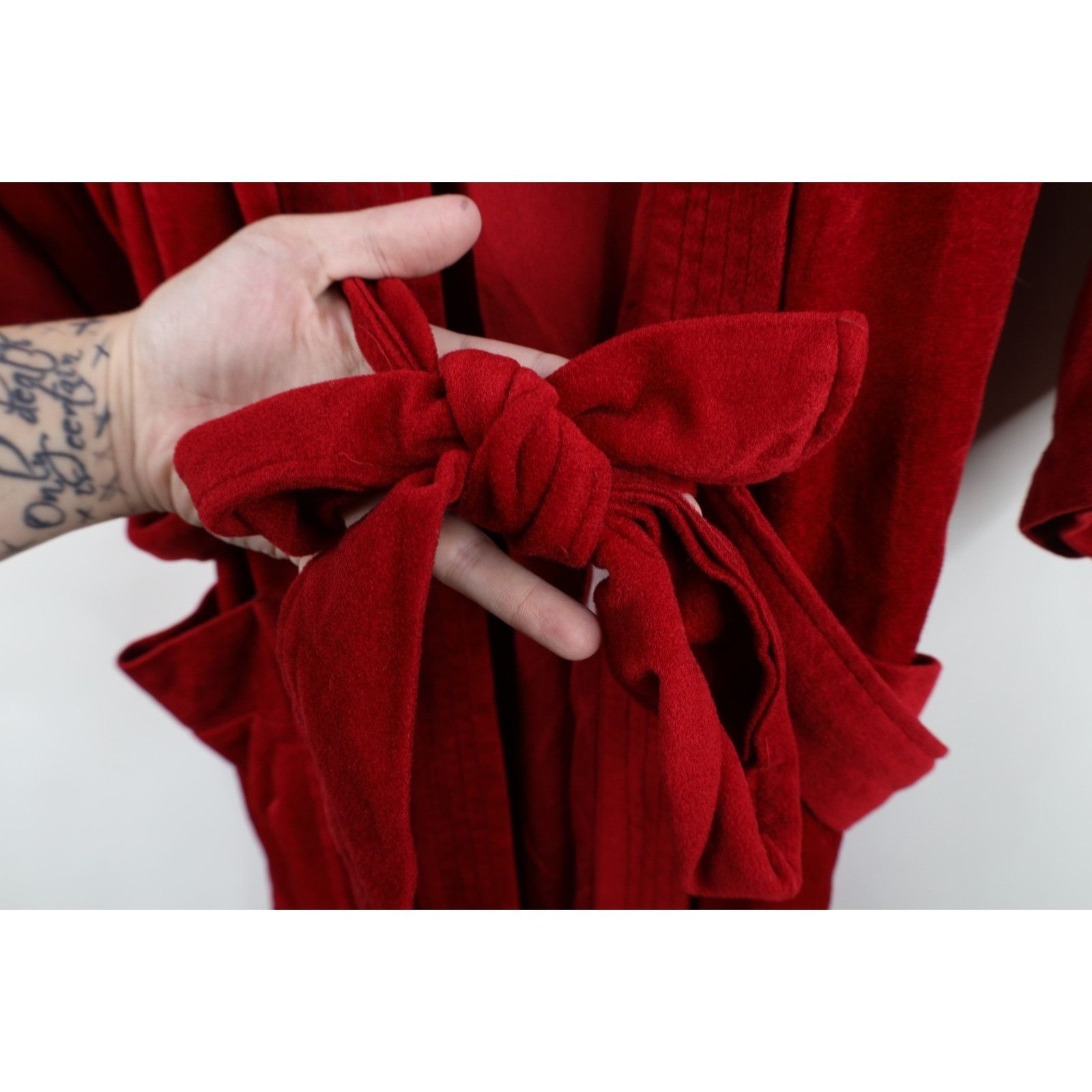 Vintage Vintage 60s 70s Streetwear Belted Velvet Velour Robe Size US L / EU 52-54 / 3 - 9 Thumbnail