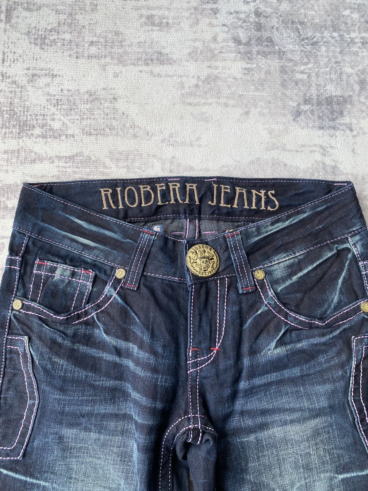 If Six Was Nine Vintage Riobera Embroidered Flared Denim Size US 32 / EU 48 - 6 Thumbnail