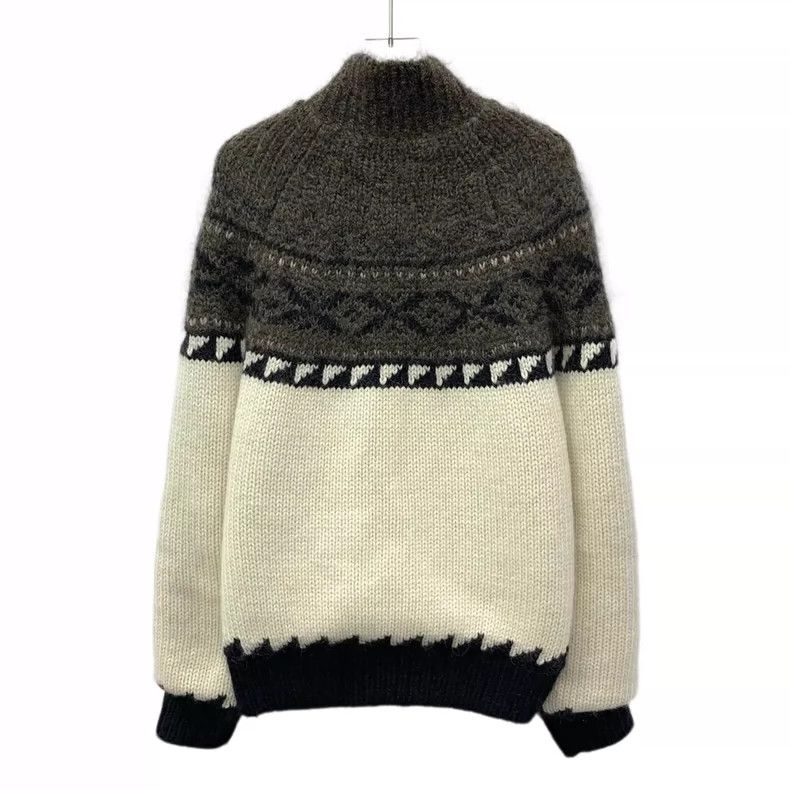 Saint Laurent Paris Saint Laurent Paris Colour matching wool mohair blended st Size S / US 4 / IT 40 - 2 Thumbnail