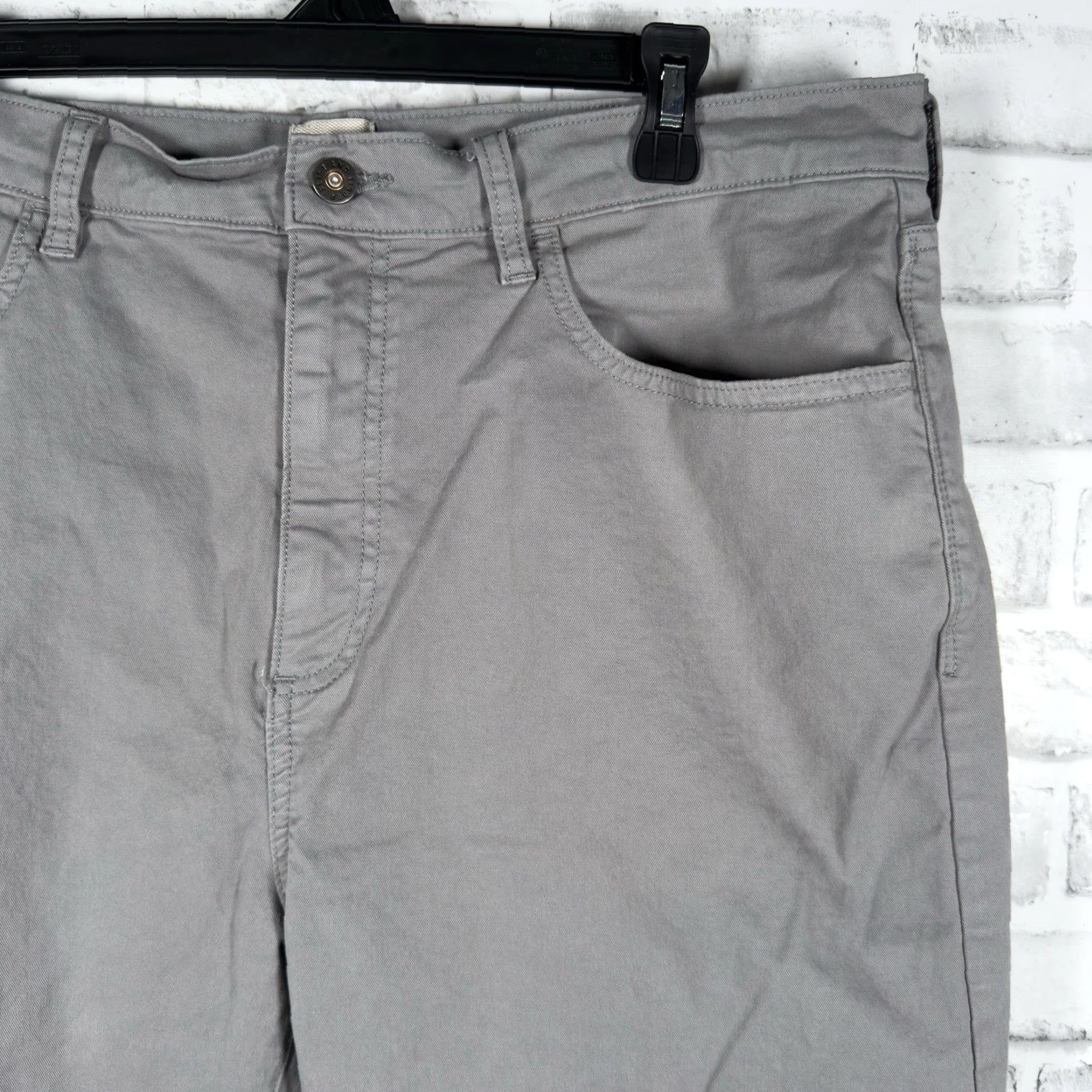 Flint And Tinder Flint And Tinder Pants Tapered Fit Gray Casual Mens 36x32 Chino Size US 36 / EU 52 - 2 Thumbnail