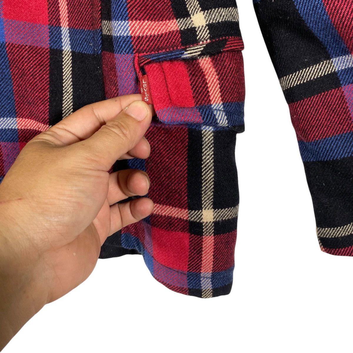 Levi's × Levi's Vintage Clothing × Vintage Vintage Levis Plaid Wool Button Jacket Size US M / EU 48-50 / 2 - 7 Thumbnail