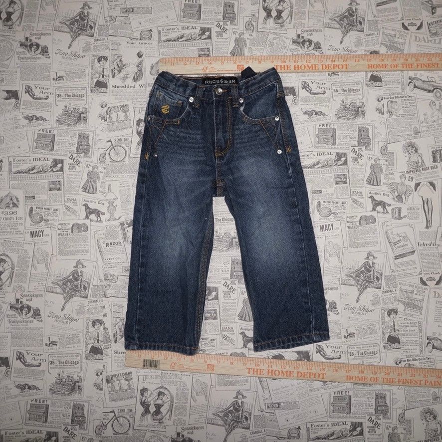 Rocawear 3T - Vintage Y2K rocawear denim pants embroider youth jeans Size 28 - 4 Thumbnail