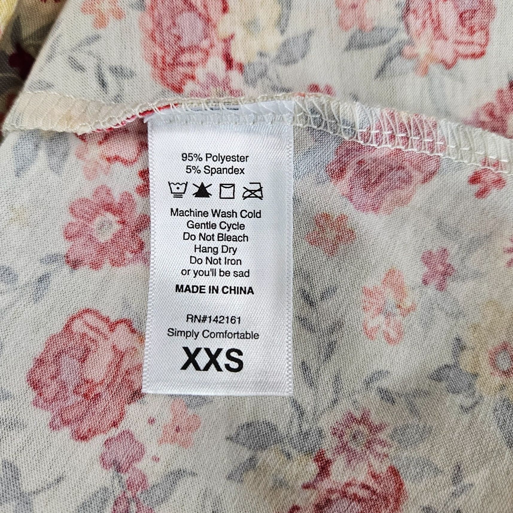 Vintage VINTAGE LuLaRoe Womens Carly Dress 2XS Red Floral Short Sleeve Women Dresses A-Line Knee Length Womens Size 24" / US 00 / IT 34 - 6 Thumbnail