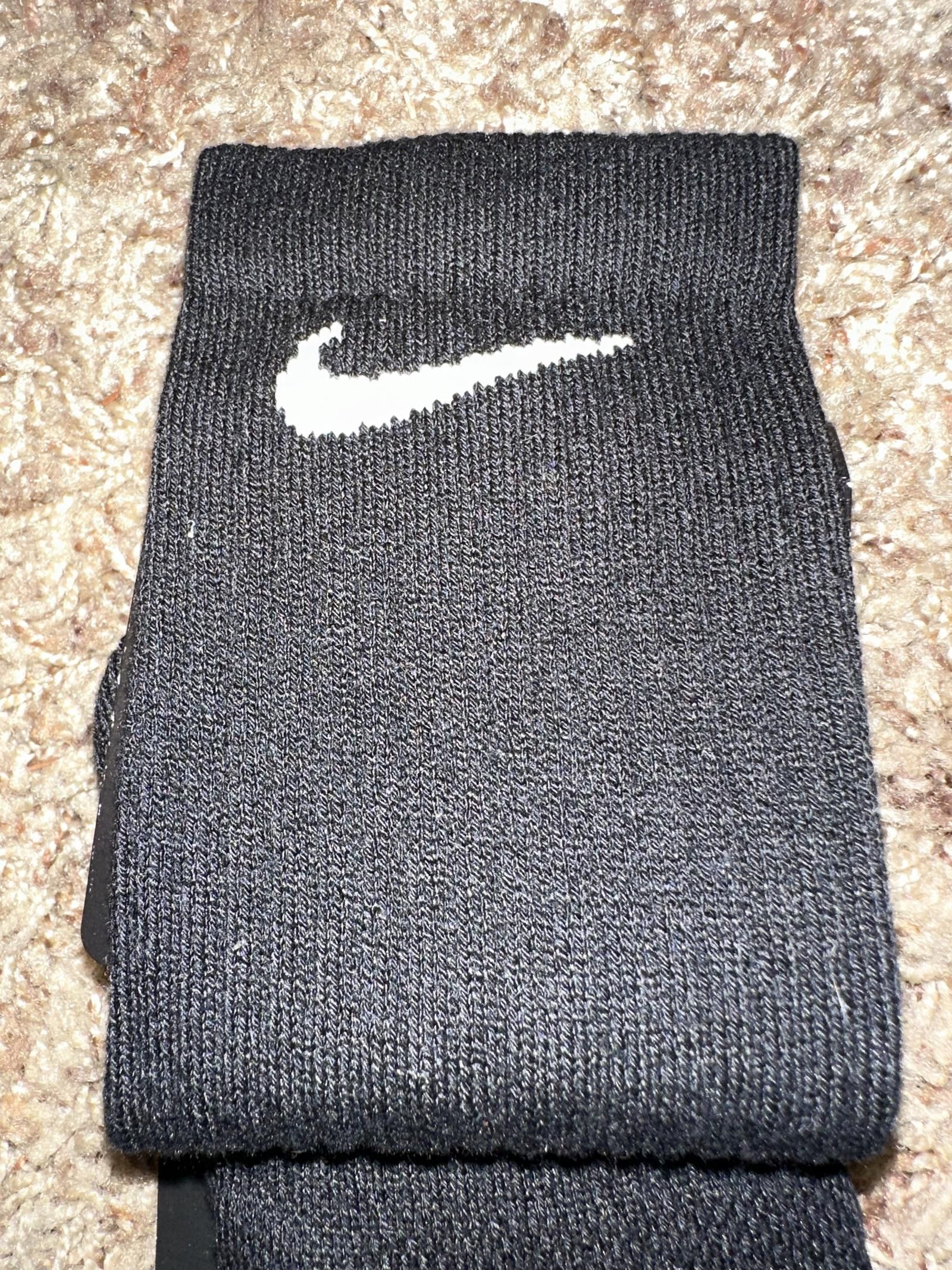 Nike Nike Elite Crew Basketball White Black SX7622 Single Pair Size ONE SIZE - 5 Thumbnail