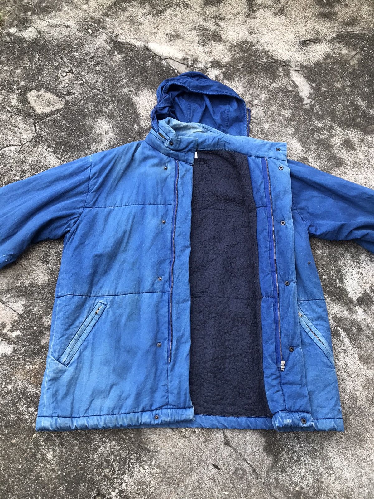 Issey Miyake Issey Miyake Plantation Indigo Hoodie Jacket Size US M / EU 48-50 / 2 - 16 Thumbnail