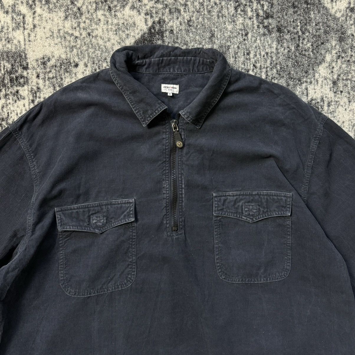 Otto Vintage Otto Kern Jeans Shirt Long Sleeve Lampo Italy Style Size US XL / EU 56 / 4 - 4 Thumbnail
