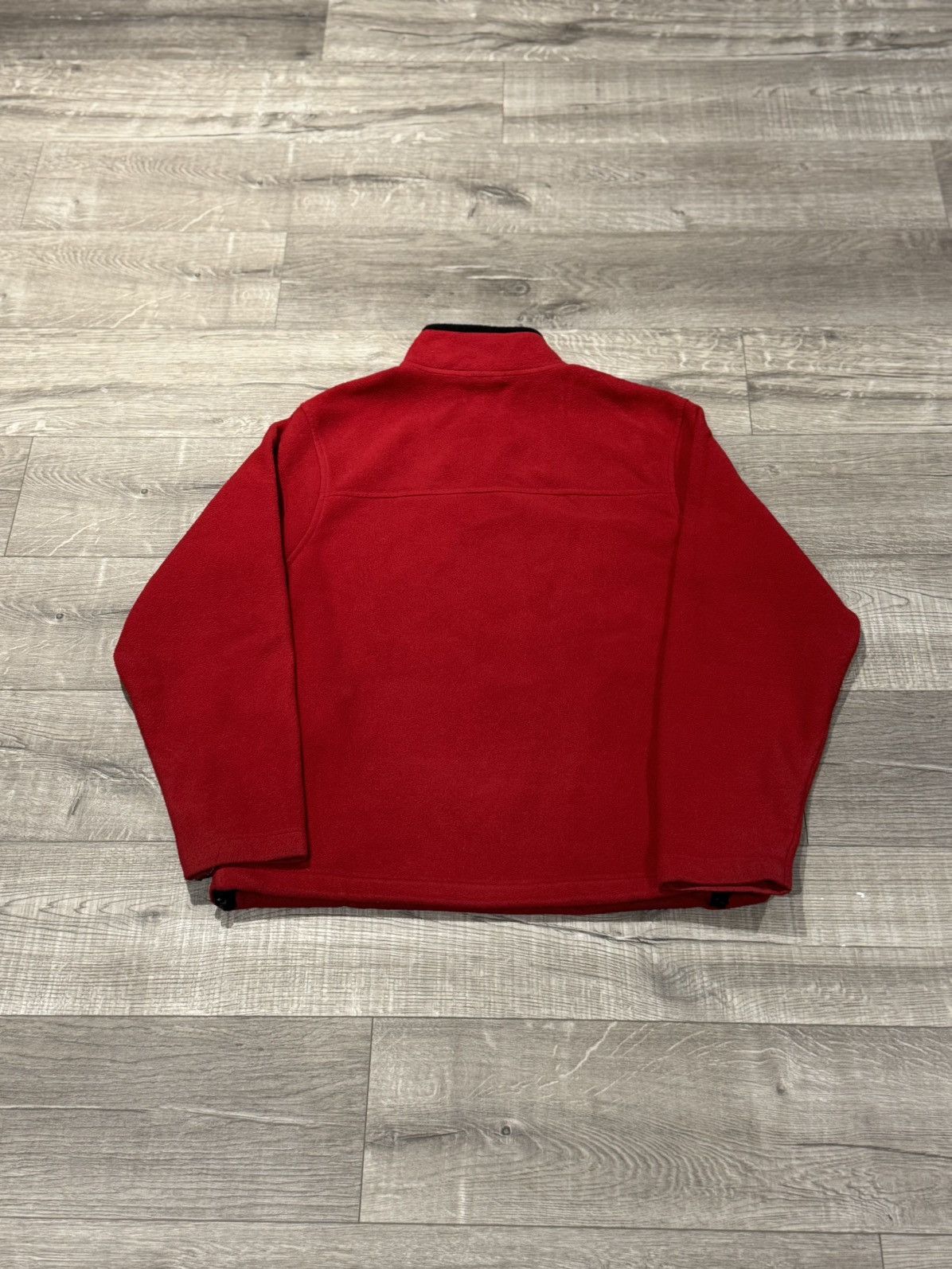 Old Navy Late 2000s Old Navy Cozy Red Y2K Fleece 1/4 Zip Up Sweater Size US M / EU 48-50 / 2 - 7 Thumbnail