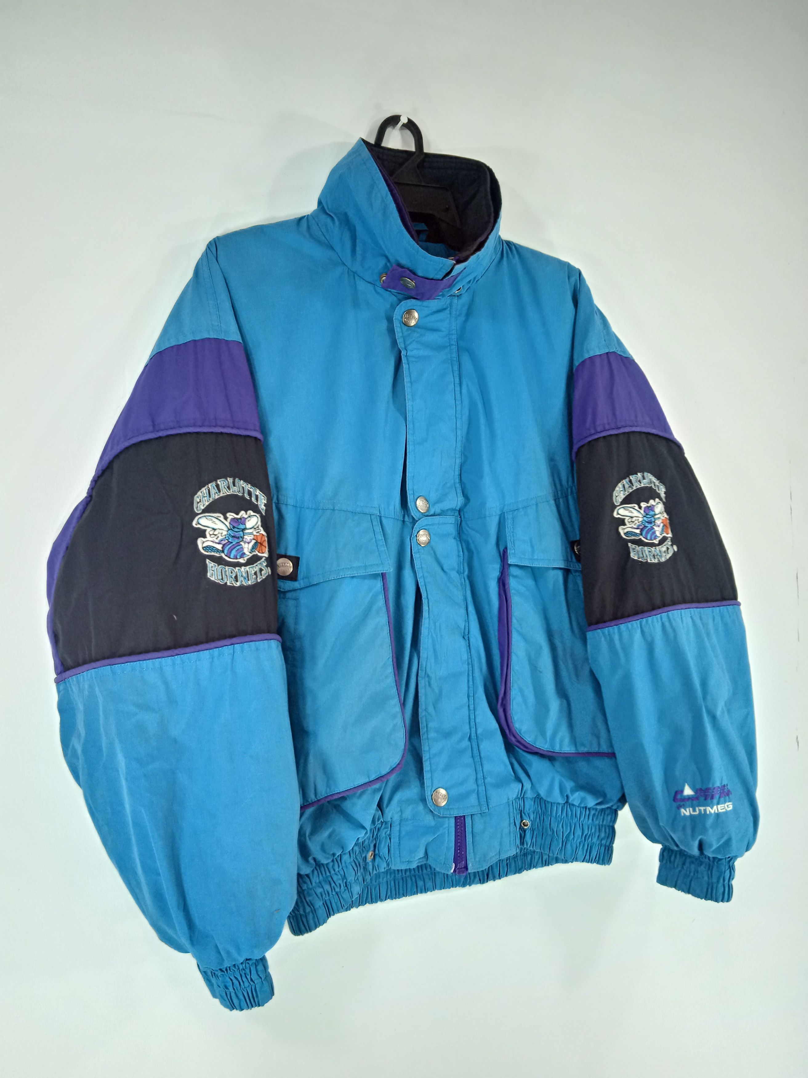 NBA Vintage Nba Charlotte Nutmeg Light Jacket Rare Design Size US M / EU 48-50 / 2 - 4 Thumbnail