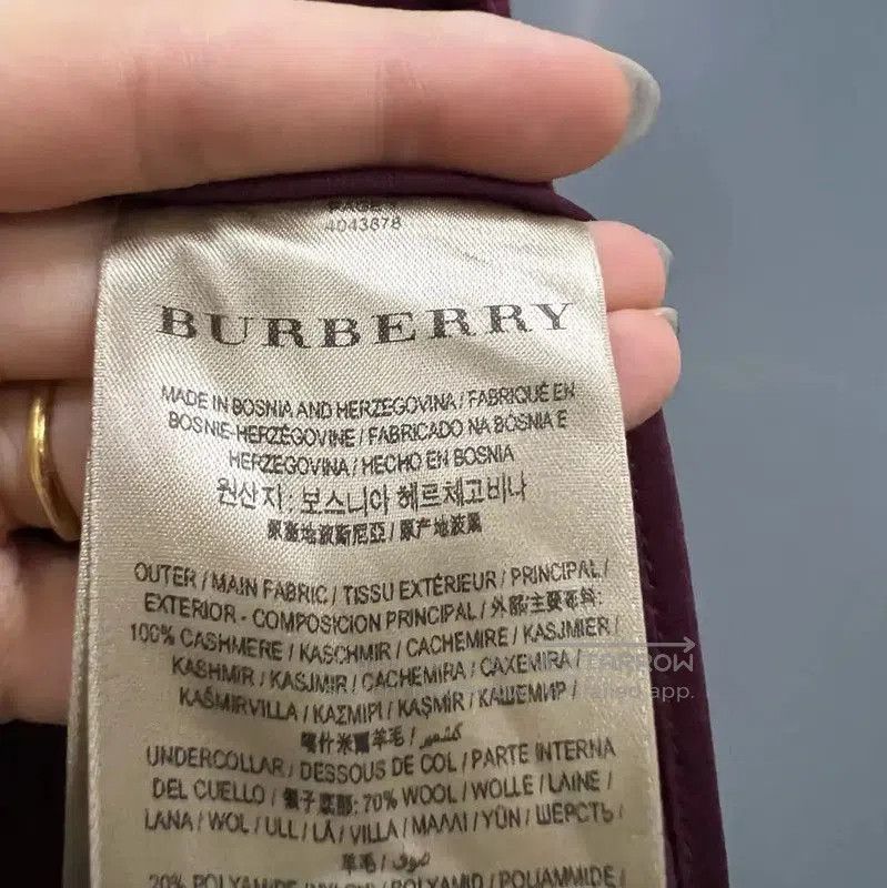 Burberry Burberry Pink Cotton Mid-Length Coat for Women. Size M / US 6-8 / IT 42-44 - 3 Thumbnail