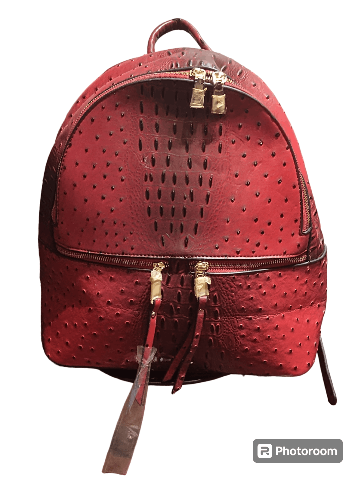 American Retro Ostrich/Croc Embossed backpack new Size ONE SIZE - 1 Thumbnail